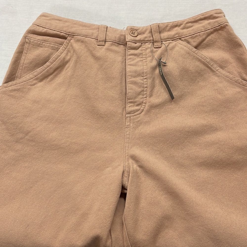 NWT ASOS 100% Cotton Carpenter Tan Beige Jeans Boho Vintage Look Size32